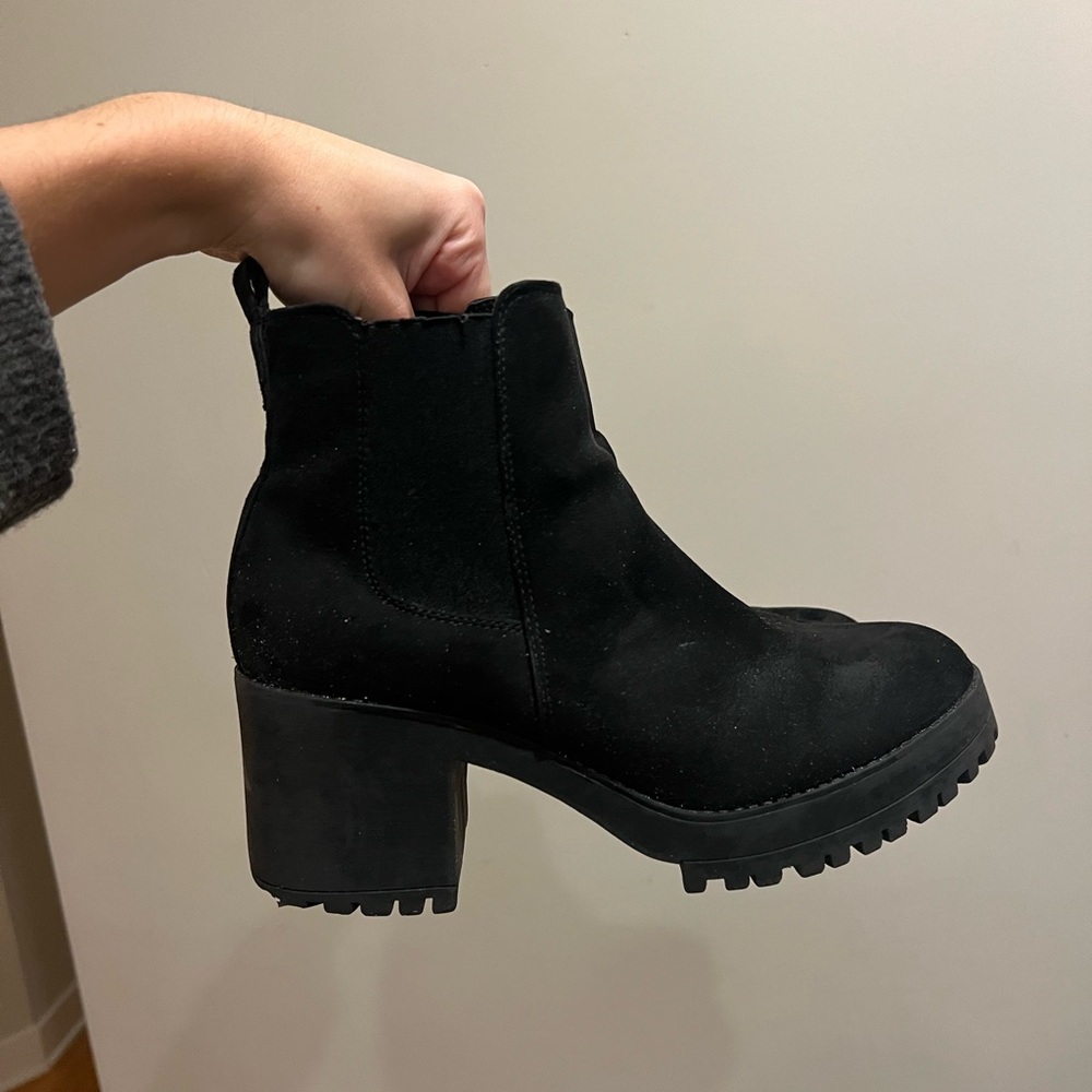 Black Suede Ankle Boots